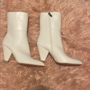Forever 21 White ankle boots